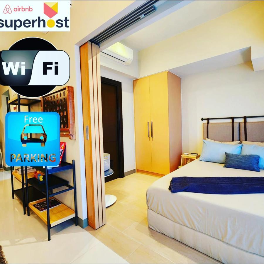Spacious 7U Homey Unit Steps Away From Uptown Mall And Mitsukoshi Mall Free Parking With Washer Manila Dış mekan fotoğraf